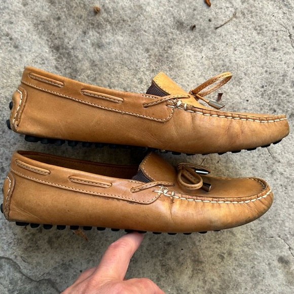 Mercanti Fiorentini String Tie Driving Loafers, size 7 - Picture 6 of 12